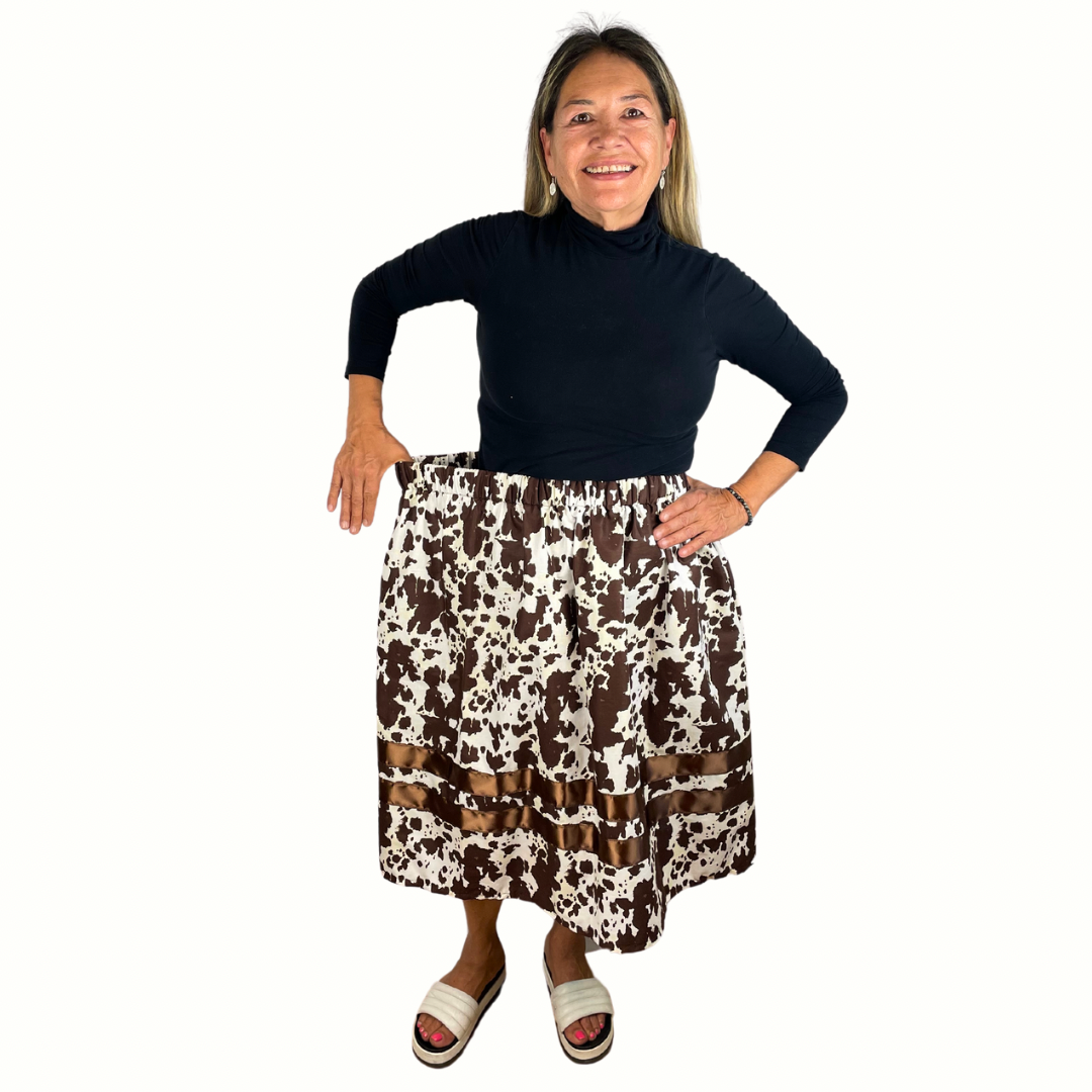 ~Our Mother Beauty Collection~ Round Dance Style Ribbon Skirt WITH Functioning Pockets