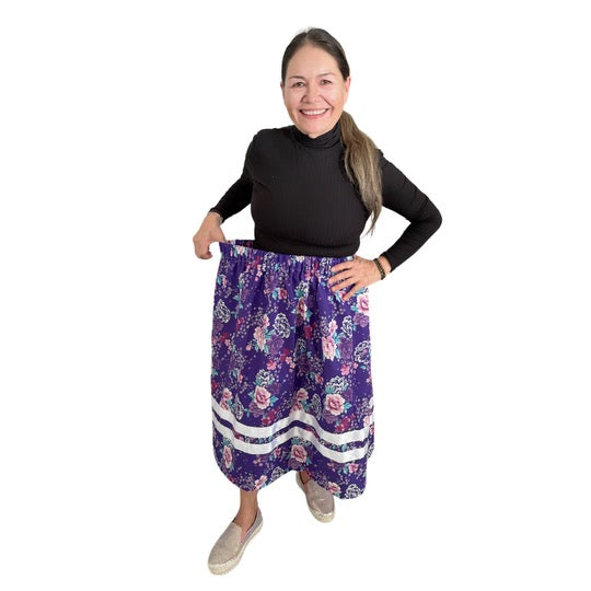 ~Wisdom & Wealth Collection~ Round Dance Style Ribbon Skirt with Functioning Pockets