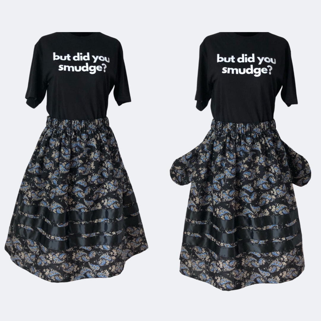 Modern Contemporary Ribbon Skirt with FUNCTIONING POCKETS