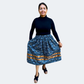 ~Midnight Bloom with Gold LV Collection~ Round Dance Style Ribbon Skirt with Functioning Pockets