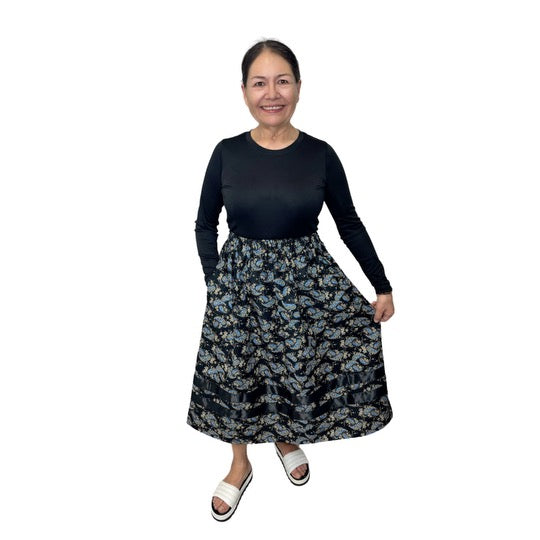 ~Calming Stability Collection~ Round Dance Style Ribbon Skirt with Functioning Pockets