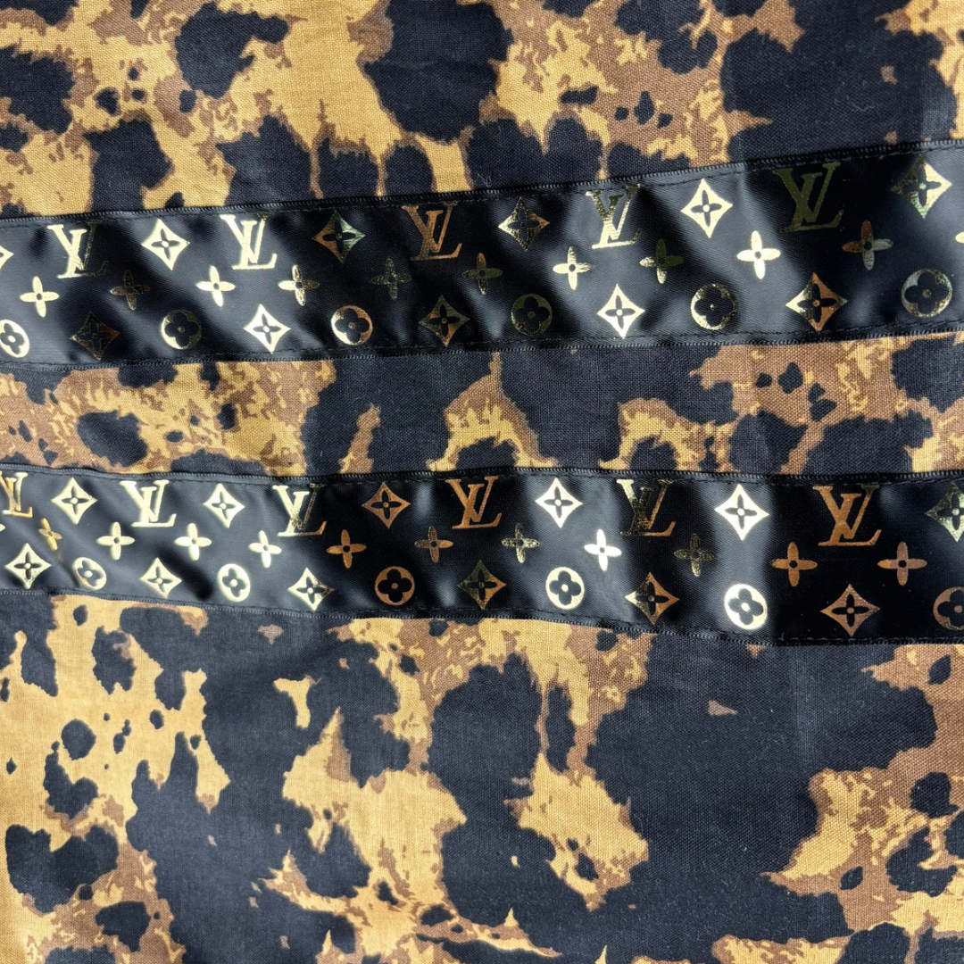 ~Golden Sky with LV Collection~ Round Dance Style Ribbon Skirt with Functioning Pockets