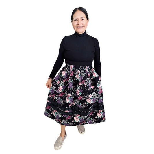 ~The Calm Serenity Collection~ Round Dance Style Ribbon Skirt with Functioning Pockets