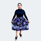 ~The Calm Serenity Sparkling Silver Collection~ Round Dance Style Ribbon Skirt with Functioning Pockets