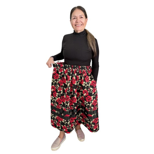 ~Love & Courage Collection~ Round Dance Style Ribbon Skirt with Functioning Pockets