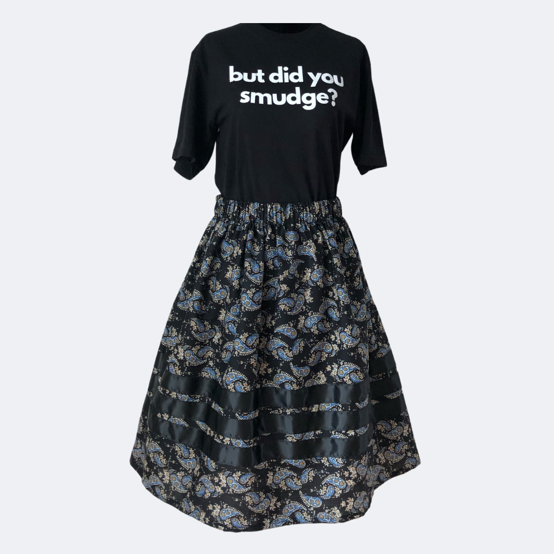 Modern Contemporary Ribbon Skirt with FUNCTIONING POCKETS