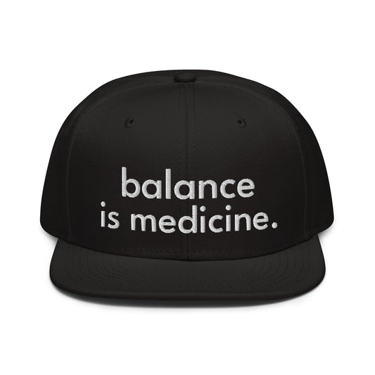 Balance Is Medicine Snapback