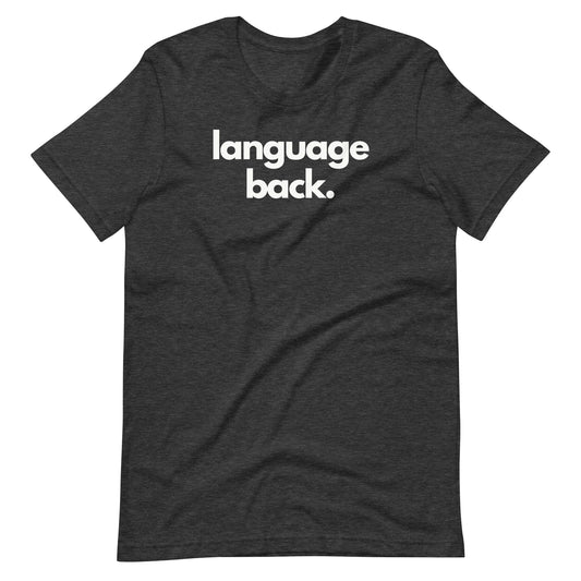 Language Back Tee